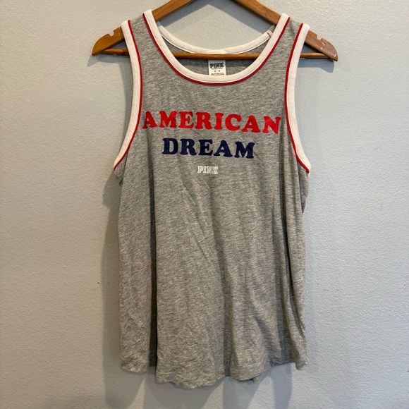 Pink Victoria secret tank top American Dream Tank Top size medium - Picture 3 of 8
